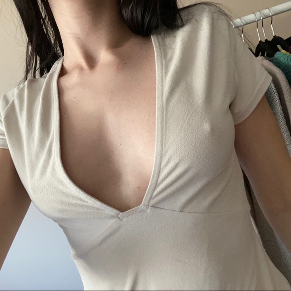 Light Beige Suede Dress - Picture 4 of 8